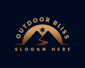 Mountain Travel Hiking logo design