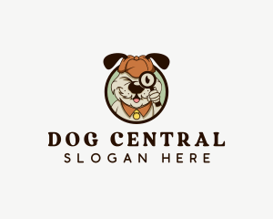 Dog Detective Puppy logo design