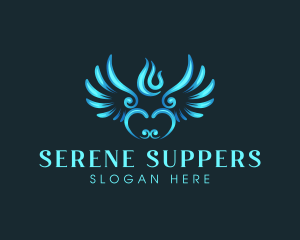 Wings Angel Flame logo