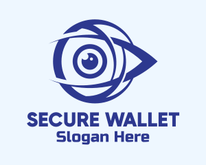 Blue Security Eye logo design