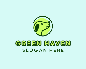 Green Dog Veterinary logo design