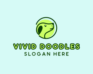 Green Dog Veterinary logo design