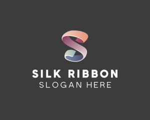 Fashion Ribbon Letter S logo design