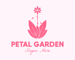 Pink Wellness Plant logo design