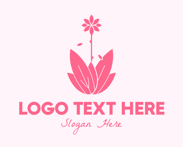 Water Lily logo example 4