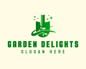 Sparkling Shovel Gardening logo design