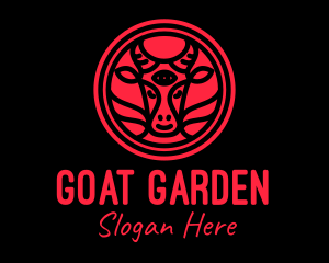 Red Goat Eye logo design