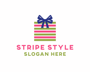Ribbon Stripes Gift logo