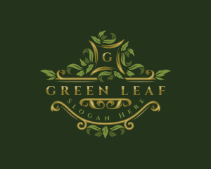 Natural Organic Leaves logo design