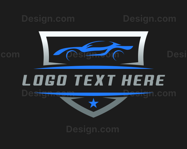 Racing Car Garage Logo