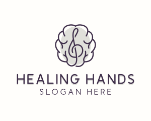 Healing Music Therapy logo design