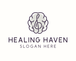 Healing Music Therapy logo design