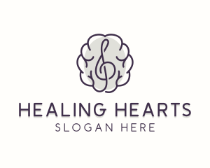 Healing Music Therapy logo design