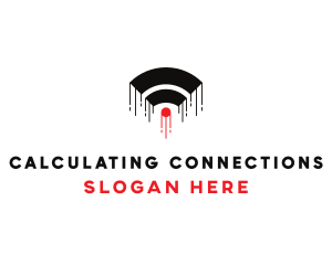 Wifi Signal Connection logo design