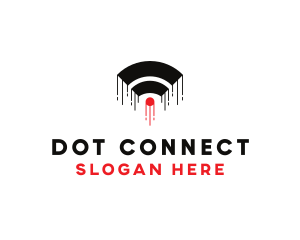 Wifi Signal Connection logo design