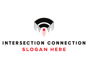 Wifi Signal Connection logo design