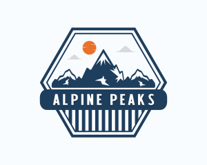 Alpine Mountain Adventure logo design