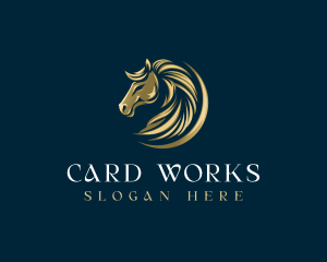 Luxury Equestrian Horse logo design