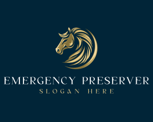 Luxury Equestrian Horse logo design