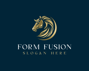 Luxury Equestrian Horse logo design