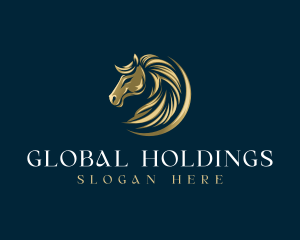 Luxury Equestrian Horse logo design