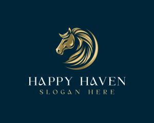 Luxury Equestrian Horse logo design