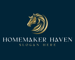 Luxury Equestrian Horse logo design