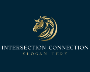 Luxury Equestrian Horse logo design