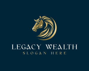 Luxury Equestrian Horse logo design