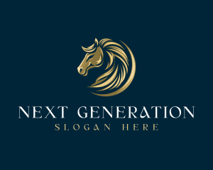 Luxury Equestrian Horse logo design