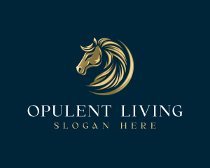 Luxury Equestrian Horse logo design