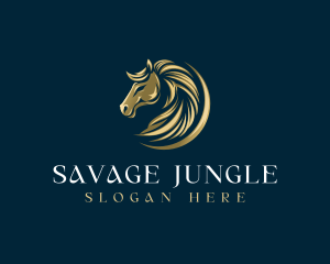 Luxury Equestrian Horse logo design