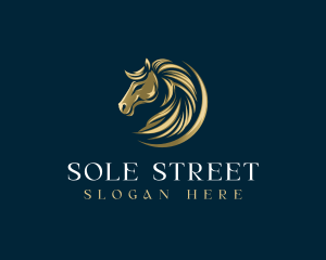 Luxury Equestrian Horse logo design