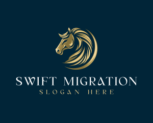 Luxury Equestrian Horse logo design