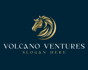 Luxury Equestrian Horse logo design