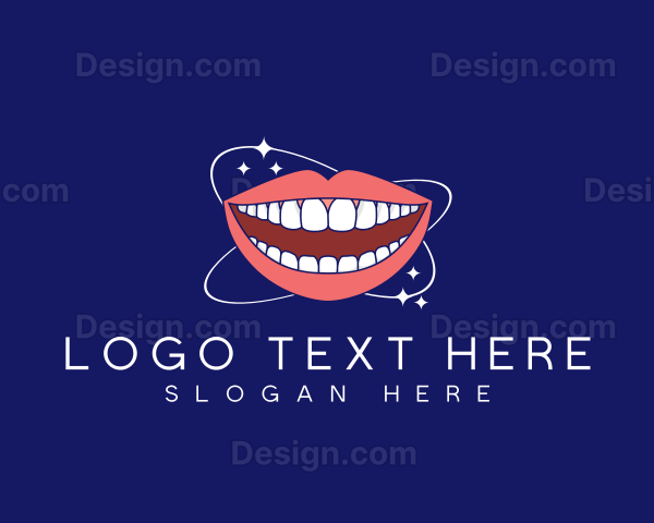 Dental Floss Smile Logo