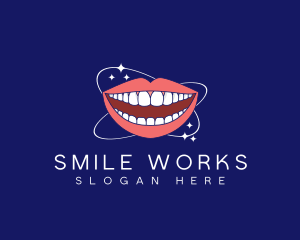 Dental Floss Smile logo design