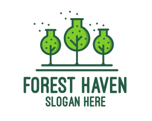 Green Lab Forest logo design