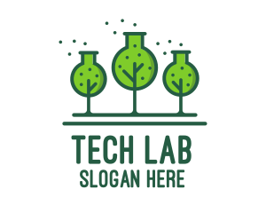 Green Lab Forest logo design