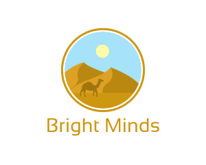Camel Desert Badge Logo
