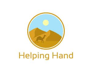 Camel Desert Badge Logo