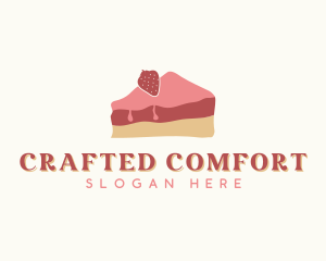 Strawberry Cake Bakery logo design