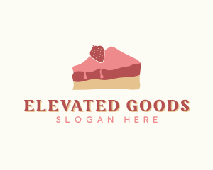 Strawberry Cake Bakery logo design