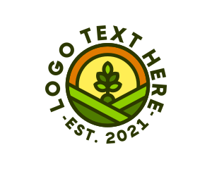 Sprout Gardening Badge logo design