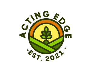 Sprout Gardening Badge logo design