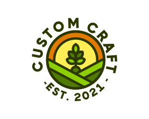 Sprout Gardening Badge logo design