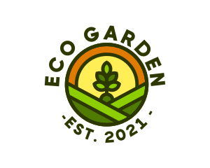 Sprout Gardening Badge logo design