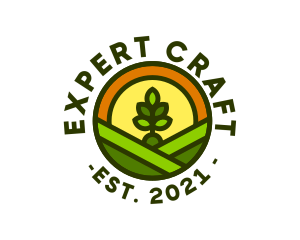 Sprout Gardening Badge logo design