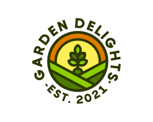 Sprout Gardening Badge logo design