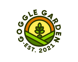 Sprout Gardening Badge logo design